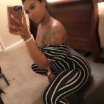 Selfie coquin de femme noire