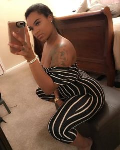 Selfie coquin de femme noire