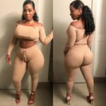 Photo de femme black devant et derrière